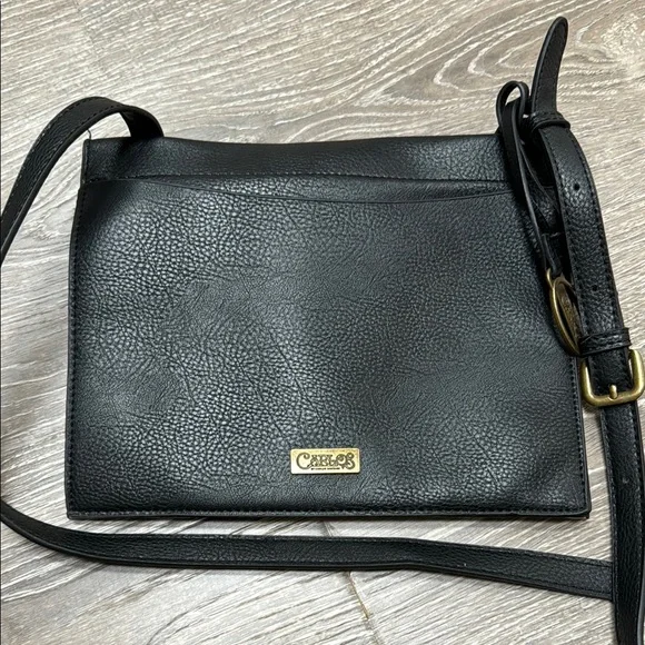 Carlos Santana Women’s Black and Beige Crossbody Bag Minimalist Look - Picture 6 of 6